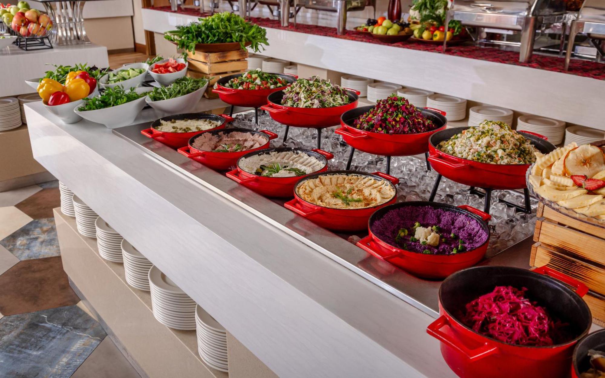 Lankaran Springs Wellness Resort Exterior photo A salad bar